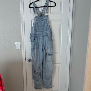 Wild Fable Light Blue Denim Overalls